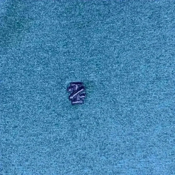 IZOD XL Quarter Zip Performance Pullover Blue Slim Fit Golf Athleisure Jacket - Picture 4 of 9